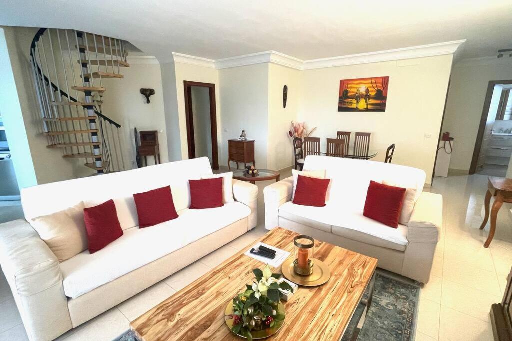 Luxurioese Duplex Ferienwohnung In Sehr Ruhiger Wohnanlage Mit Meerblick Palm-mar Zewnętrze zdjęcie